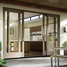 A Big Fiberglass Patio Door